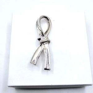 Vintage Christian Dior Silver brooch pin